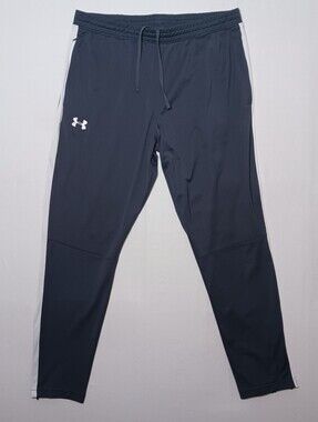 Under Armour Mens Fitted Sportstyle Pique Track Pants XL Gray 36X32